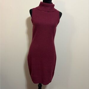 BNWT Micheal Kors Ribbed Wool and Cashmere Blend Sleeveless Turtleneck Dress